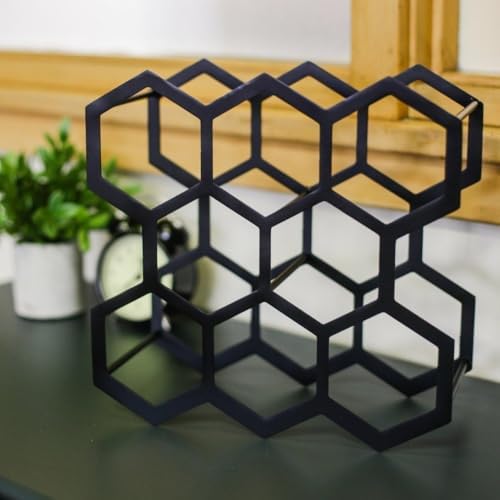 HANLX 8 Bottle Wrought Iron Wine Rack