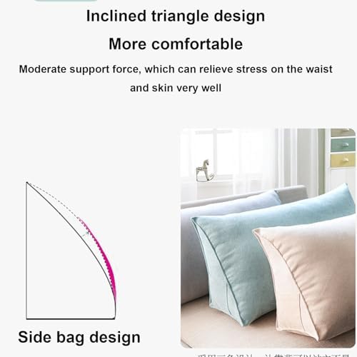 Yonwait Wedge Pillow for Headboard - Comfortable Reading Support