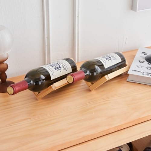 Personalized Bamboo Wine Bottle Holder Stand 1