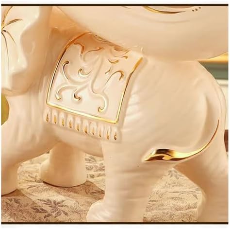 IBONSON Freestanding Wine Rack with Elephant Ornaments