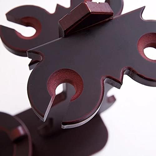 Aeumruch Countertop Wine Rack 1 Bottle 4 Glasses