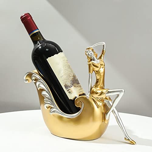JUSHZ Wine Rack Holder Modern Design Gold