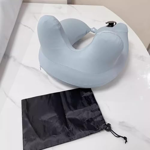 Inflatable Travel Pillow for Kids with Check Valve and Zipper