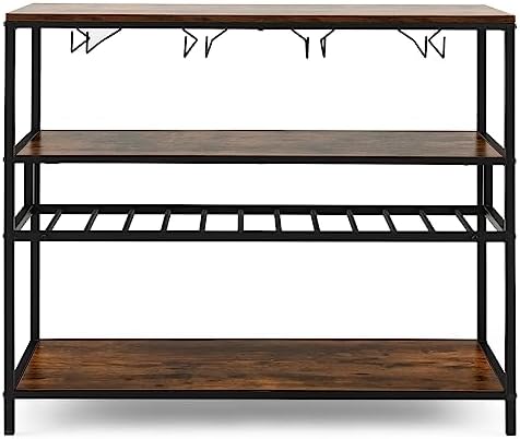 Giantex 4-Tier Freestanding Wine Rack Cabinet