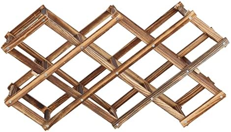 JUOPZKENN Foldable Wooden Wine Rack Cabinet