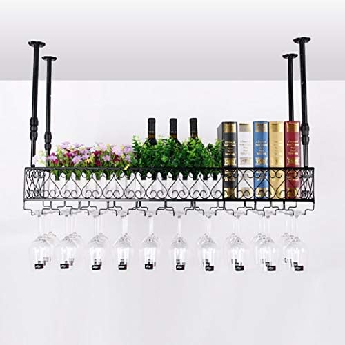 Adjustable Iron Wine Glass Frame Ceiling Rack