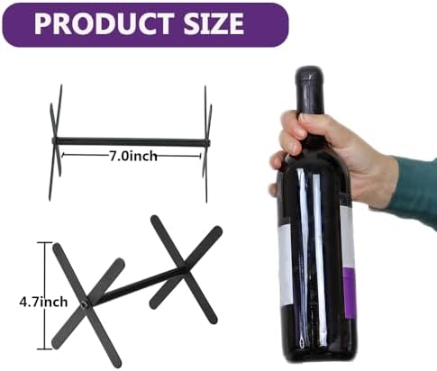 ohoniss Freestanding Wine Rack 4pcs Black