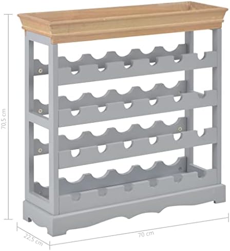 ZQQLVOO Freestanding Wine Cabinet Gray 24 Bottle Capacity