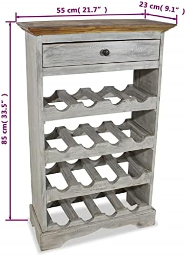 ZQQLVOO Freestanding Wine Rack with Drawer