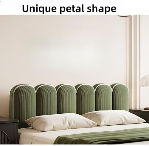 TPTBON Corduroy Headboard Pillow Petals Design Reading Support Cushion