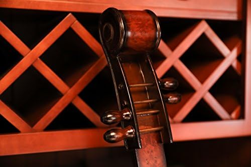 Vintiquewise 10 Bottle Cello Shaped Wine Rack 53 Inch Floor Violin