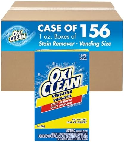 OxiClean Versatile Stain Remover 1 oz Single Load Pack of 156