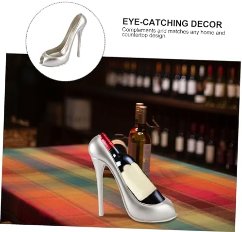 WINOMO Freestanding Wine Bottle Holder with High Heel Design 1