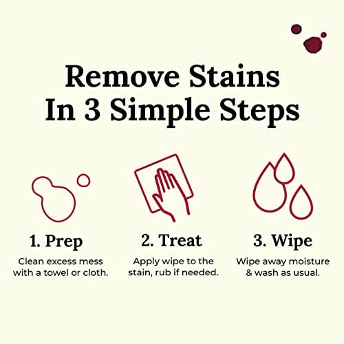 Chateau Spill Red Wine Stain Remover Wipes - 25 Count