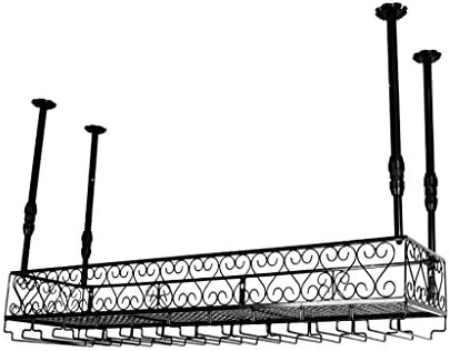 Adjustable Iron Wine Glass Frame Ceiling Rack