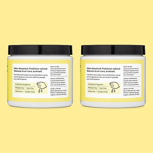 Fresh Wave Lemon Odor Removing Gel 15 oz Pack of 2