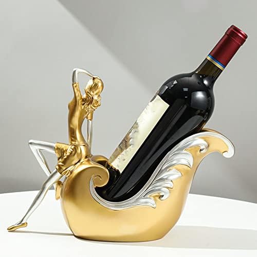 JUSHZ Wine Rack Holder Modern Design Gold