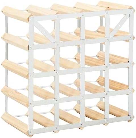 vidaXL 20-Bottle Freestanding Wine Rack 1