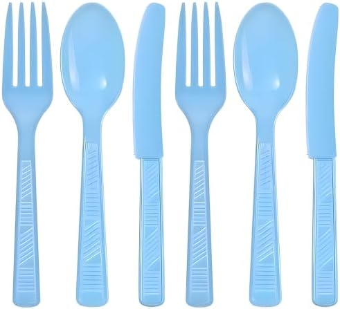 Party Dimensions Light Blue 48 Count Cutlery Set