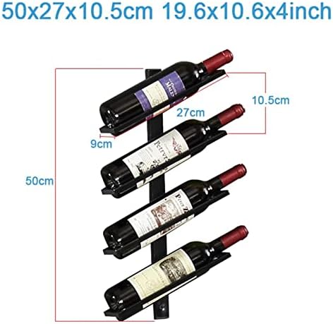 ALDEPO Wall-Mounted Wine Rack 4 Bottles Light Green