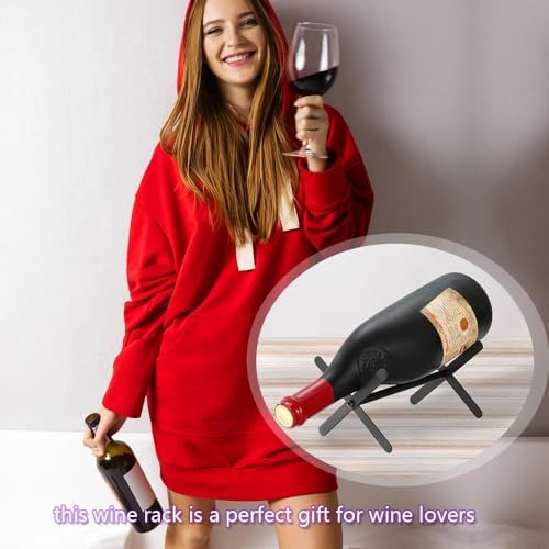 ohoniss Freestanding Wine Rack 4pcs Black