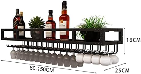 ZJDYDY Wall-Mounted Wine Rack - Space-Saving Wrought Iron Holder