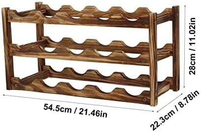 Zerodis 3 Layer Wine Rack with 15 Bottles Capacity