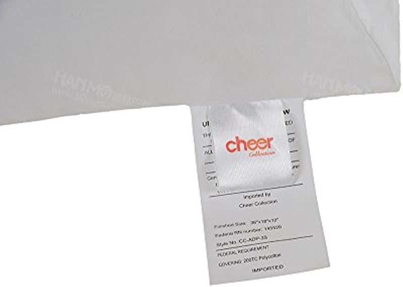 Cheer Collection Plush Wedge Pillow for Reading and Sleep Elevation