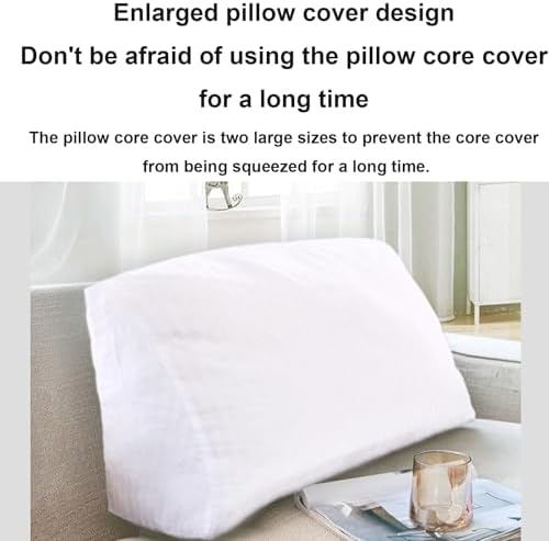 Yonwait Wedge Pillow for Headboard - Comfortable Reading Support