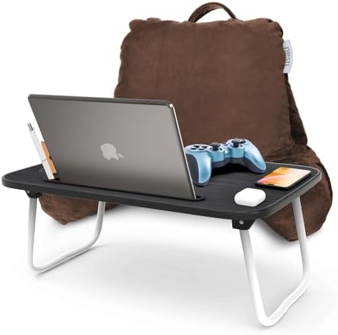 Nestl Reading Pillow with Lap Desk - Brown