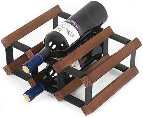 REMOTELY Bright Wooden 6 Bottle Freestanding Wine Rack