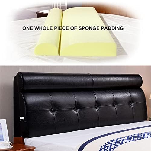 ZZYK Headboard Pillow Cushion Large Leather Back Support for Bed