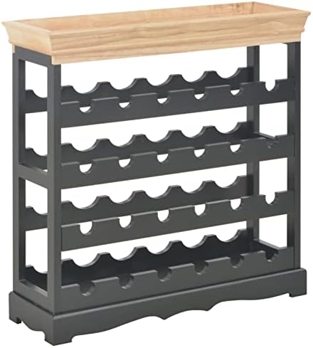 Camerina Black Wine Storage Cabinet 24-Bottle Rack