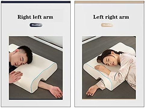 oiakus Memory Foam Couple Pillow with Arch Design