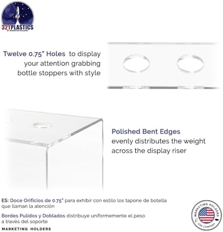 Marketing Holders 12 Slot Wine Stopper Display Stand