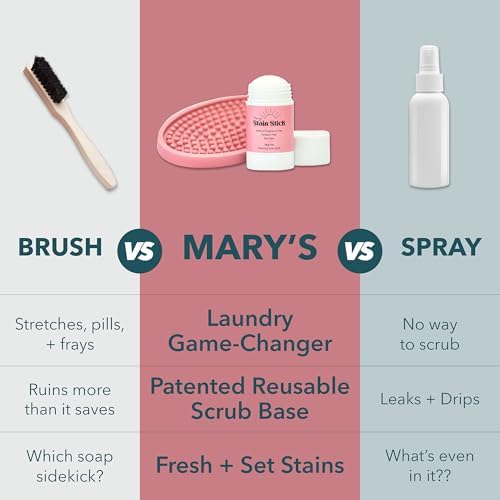 Marys Stain Remover Natural 2 Part Stain Stick Scrub Base