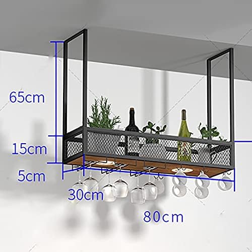 Suuim Wall-Mounted Wine Rack with Lighting and Glass Holder