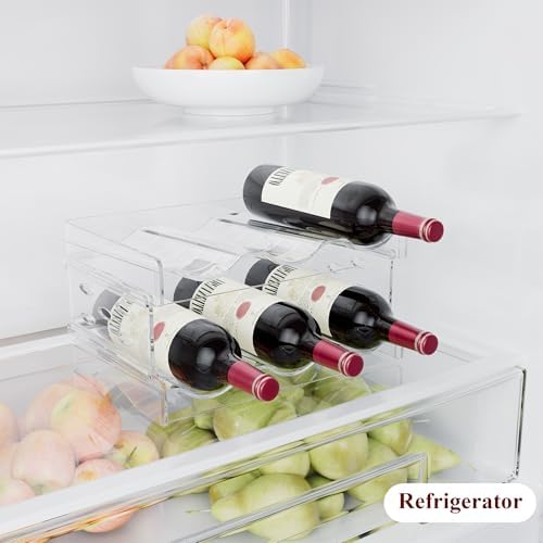 EZ COZY Stackable Wine Rack for 6 Bottles