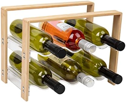 Mind Reader 6-Bottle Tabletop Wine Rack