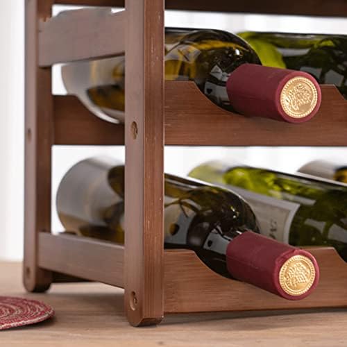 Habiba Premium Bamboo Wine Rack with Hardware