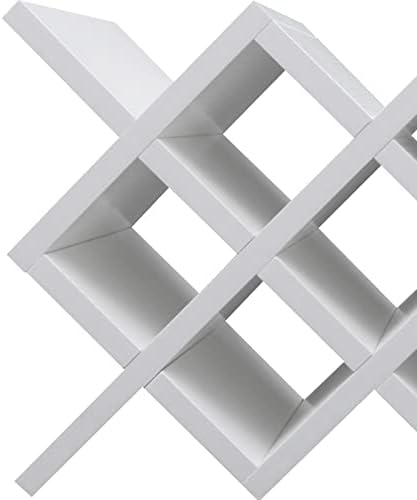 10 Cell Wine Rack with Lattice Design