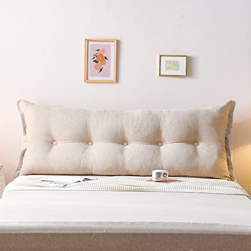 ZZYK Large Rectangular Headboard Pillow with Removable Cover 1