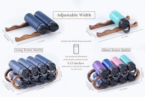 Aixboumo Wine Rack - 3 Pack with 2 Sizes Adjustable