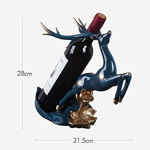 JUSHZ Tabletop Wine Rack Gold Modern Decor