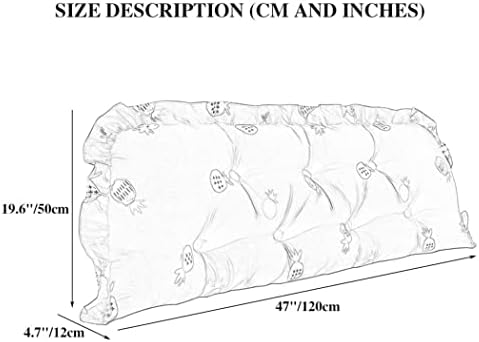 ZZYK Twin Bed Back Cushion Pillows 47 120cm Full Size