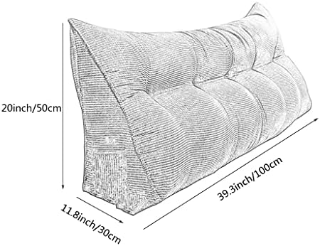 ZZYK 39inch Triangular Headboard Pillow with Removable Cover