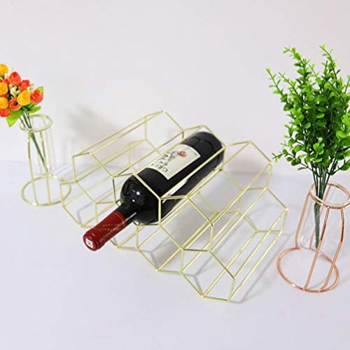 VIXPET 7 Bottle Countertop Wine Rack - Gold