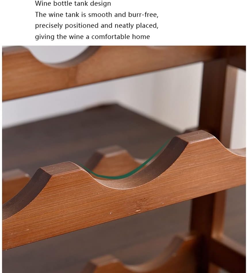 Bamboo Wine Rack with 234 Tiers for Home Bar Storage 1