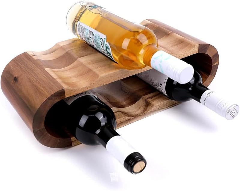 CRYSTA MTT Wooden Wine Rack for 6 Bottles