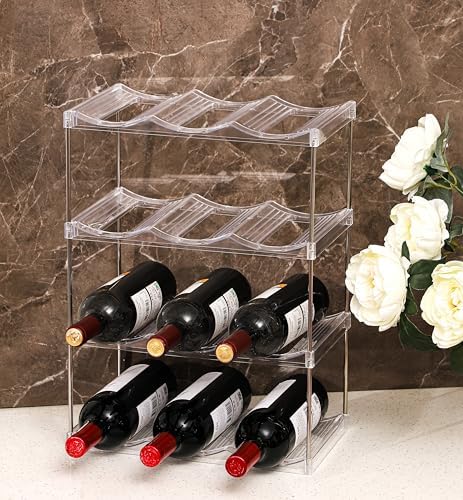 IEEK 3 Tier Wine and Water Bottle Holder